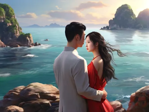 korean drama,kimjongilia,honeymoon,romantic scene,kdrama,landscape background,james bond island,danyang eight scenic,adelphan,loving couple sunrise,viet nam,world digital painting,chinese background,romantic portrait,nước chấm,asian vision,ao dai,cg artwork,korean culture,cơm tấm