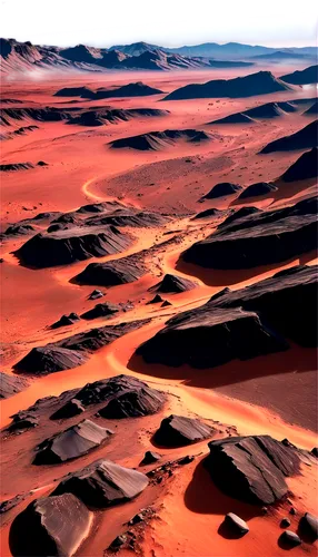 Mars planet, realistic, barren landscape, rocky terrain, red sand, towering mountains, deep craters, vast valleys, NASA's Curiosity Rover tracks, detailed rocks, rusty color tone, high contrast, cinem