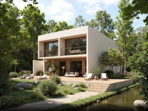 3d rendering,modern house,render,landscape design sydney,mid century house,beautiful home,forest house,holiday villa,landscaped,revit,landscape designers sydney,house in the forest,3d rendered,residential house,renders,pool house,summer house,dreamhouse,house by the water,garden elevation