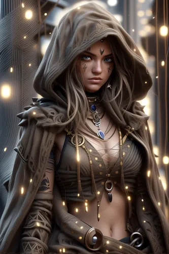 sorceress,female warrior,cg artwork,the enchantress,fantasy portrait,sci fiction illustration,artemisia,gara,fantasy art,dark elf,warrior woman,cloak,mara,samara,assassin,fantasy woman,huntress,elven,heroic fantasy,star mother