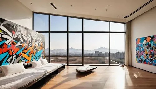 art gallery,glass wall,modern room,great room,gagosian,britto,modern decor,interior modern design,contemporary decor,modern living room,living room,art museum,livingroom,artworld,graffiti art,mousseau,graffiti splatter,interior design,gallery,muralist,Conceptual Art,Graffiti Art,Graffiti Art 09