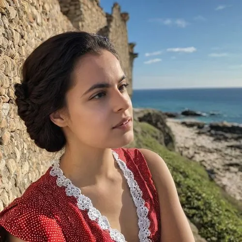 puglia,girl in a historic way,ostuni,profile,apulia,by the sea,iulia hasdeu castle,portrait of a girl,portuguese,havana,provencal life,social,isabel,semi-profile,half profile,mexican,paloma,mediterranean,catarina,romantic portrait,Photography,General,Realistic