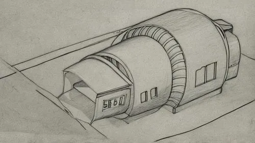 house drawing,railway carriage,technical drawing,air-raid shelter,wood doghouse,crooked house,inverted cottage,mobile home,camera illustration,orthographic,compartment,vintage drawing,train car,subway