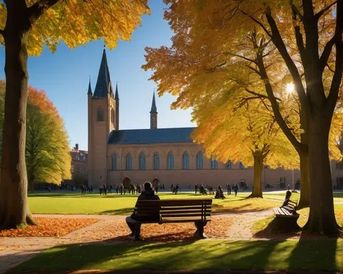 theresienwiese,uppsala,fredericton,mercyhurst,beguinage,autumn idyll,dendermonde,josephinum,lubeck,fall landscape,kloster,autumn in the park,bremen,depauw,chrobry,autumn scenery,terbrugge,autumn background,nidaros cathedral,northern germany,Art,Classical Oil Painting,Classical Oil Painting 20