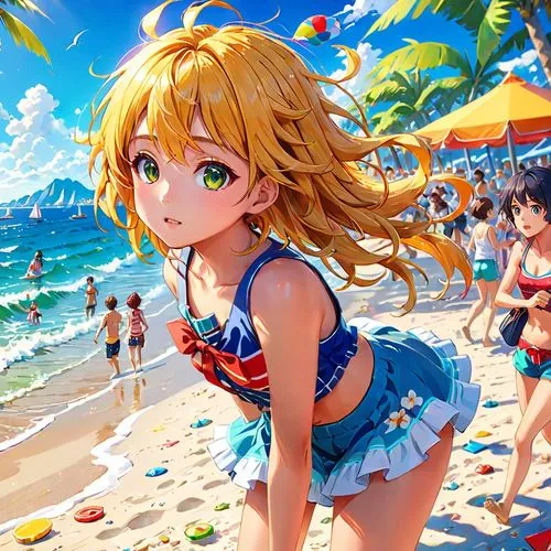 summer background,beach background,michiru,beach scenery,kke,honolulu,beach goers,kaho,kii,beach sports,seaside,umbrella beach,bahama,summer day,lanikai,kaori,candy island girl,ocean background,beautiful beach,mari,Anime,Anime,Realistic