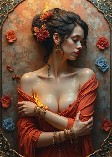 persephone,viveros,flamenca,fantasy portrait,fantasy art,hildebrandt,Photography,General,Realistic