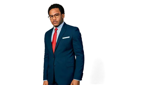 Martin Luther King Jr., royalty-free, African American male, suit, tie, glasses, afro hair, serious expression, inspirational pose, standing, hands clasped together, iconic figure, historic, realistic