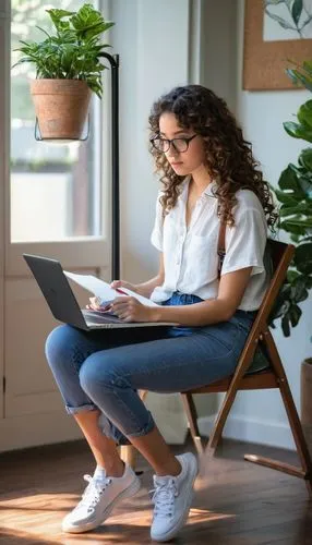 girl at the computer,girl studying,work at home,work from home,telecommuter,standing desk,telepsychiatry,programadora,naturallyspeaking,eero,telecommuting,telecommute,blur office background,deskjet,computer skype,remote work,payments online,homeadvisor,women in technology,telehealth,Illustration,Japanese style,Japanese Style 21