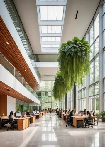 atriums,wintergarden,schulich,bobst,modern office,phototherapeutics,daylighting,langara,genzyme,bridgepoint,oclc,ohsu,gensler,calpers,atrium,genentech,embl,offices,headquaters,ubc,Illustration,Paper based,Paper Based 16