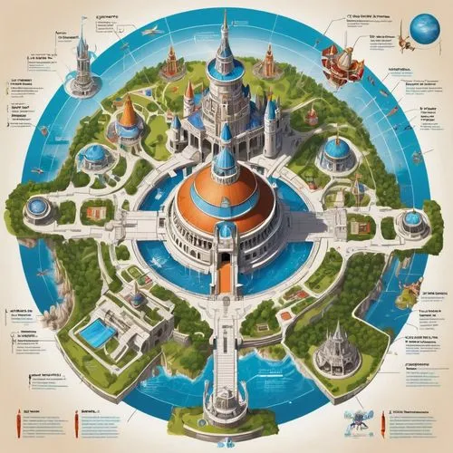 copernican world system,civilizations,universum,dubailand,megacorporation,ecotopia,europan,utopias,terraformed,fountain of friendship of peoples,civilisations,megacorporations,rosatom,parques,worldscale,world clock,vector infographic,arcology,megapolis,univerity,Unique,Design,Infographics