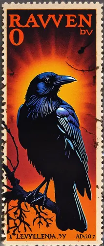 The Raven By Edgar Allan Poe A Stamp A Day,raven bird,raven,raven rook,black raven,ravens,common raven,kaffir horned raven,calling raven,postage stamp,raven at arches,arches raven,new caledonian crow,