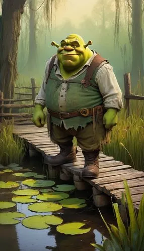 hulka,ogre,swamp,frog background,the ugly swamp,minion hulk,ogres,swampy,grek,orge,borga,skaar,oger,bobinski,sherk,swampy landscape,shrek,bog,frowick,thrall,Art,Artistic Painting,Artistic Painting 49