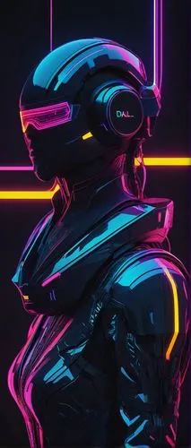 DALL-E website, futuristic digital art, glowing neon lines, cyberpunk atmosphere, sleek modern fonts, free online platform, creative AI tools, vibrant color scheme, interactive user interface, 3D grap