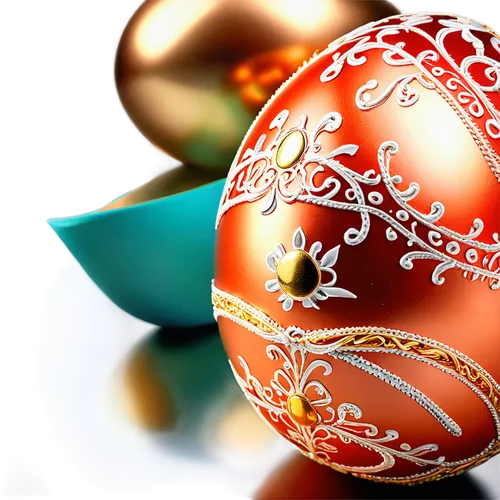 Easter egg, colorful, ornate, decorated, golden accents, intricate patterns, shiny surface, reflective, still life, close-up, 3/4 composition, softbox lighting, warm color tone, high contrast, detaile