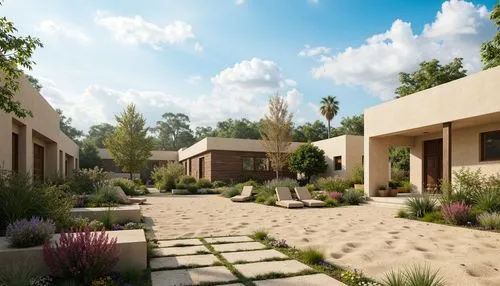 courtyards,3d rendering,xeriscaping,huacachina oasis,townhomes,landscaped,landscape design sydney,amanresorts,qasr azraq,courtyard,viminacium,ecovillages,bungalows,karnak,townhouses,masseria,landscape designers sydney,ghadames,xerfi,landscapre desert safari