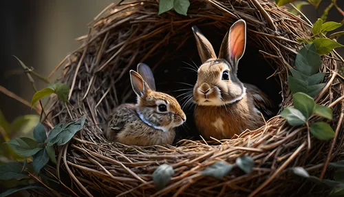 easter nest,rabbit family,spring nest,robin's nest,nesting place,nest,nest easter,easter rabbits,nesting,house finches,baby bluebirds,bird nests,nestling,nest building,charcoal nest,audubon's cottontail,nest box,nesting box,american rosefinches,female hares,Photography,General,Fantasy