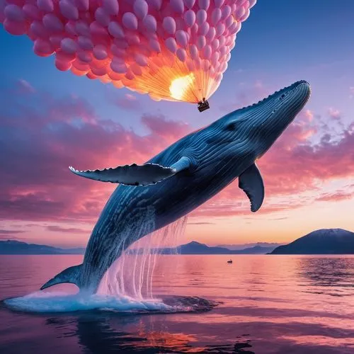 humpback whale,humpback,giant dolphin,whale,baleine,a flying dolphin in air,Photography,General,Realistic