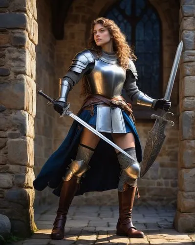 joan of arc,female warrior,kushana,swordswoman,paladin,knight armor,warden,knightly,cavalier,warrior woman,claudii,elendil,elspeth,crusader,spearman,berengaria,scotswoman,leona,castleguard,sandahl,Art,Classical Oil Painting,Classical Oil Painting 09