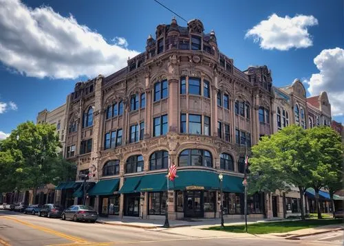 willis building,topeka,aurora building,alabama theatre,montana post building,saenger,joliet,wauwatosa,wynkoop,dupage opera theatre,ohio theatre,oskaloosa,mankato,waukesha,driskill,akron,historic building,dubuque,mke,driehaus,Illustration,American Style,American Style 06