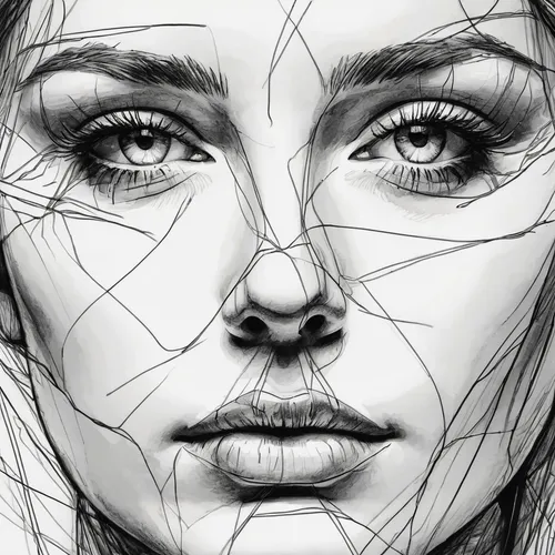 eyes line art,digital drawing,facets,digital art,wireframe graphics,wireframe,woman face,fashion illustration,woman's face,digital artwork,face portrait,scribble lines,line drawing,women's eyes,girl drawing,shattered,fashion vector,mesh and frame,drawing mannequin,line-art,Photography,General,Natural