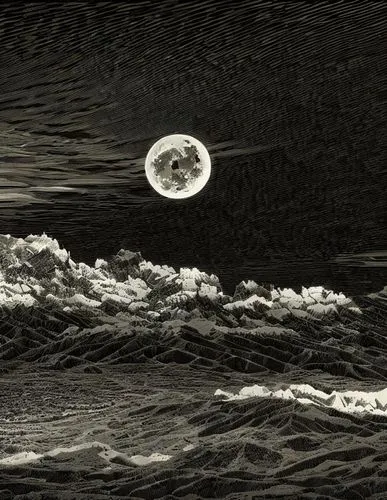 lunar landscape,moonscape,moon surface,matruschka,venus surface,phase of the moon,moonlit night,sea night,dune sea,jupiter moon,lunar surface,sea storm,stieglitz,dark beach,moon in the clouds,night sc