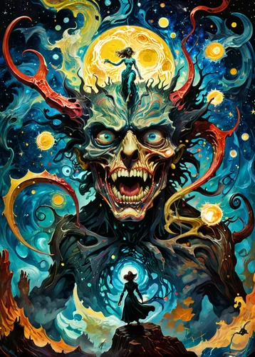 death god,shinigami,dance of death,shaman,death's head,magus,death's-head,astral traveler,death head,psychedelic art,scarecrow,occult,psychosis,shamanic,nine-tailed,sea god,doomsday,mirror of souls,buddhist hell,alchemy,Conceptual Art,Fantasy,Fantasy 26