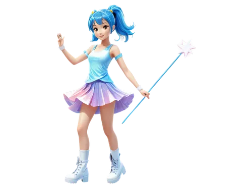 majorette (dancer),aqua,3d figure,hatsune miku,vocaloid,twirling,horoscope libra,game figure,3d model,baton twirling,kantai collection sailor,sailor,zodiac sign libra,cyan,anime 3d,delta sailor,candy island girl,mikuru asahina,wii accessory,sonoda love live,Conceptual Art,Daily,Daily 35