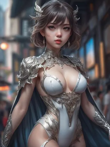 fantasy woman,3d fantasy,fantasy portrait,fantasy girl,fantasy art,world digital painting,digital painting,hong,eve,kotobukiya,masquerade,fantasy warrior,cuirass,fran,shibuya,anime 3d,breastplate,angel figure,material test,silver,Conceptual Art,Fantasy,Fantasy 01