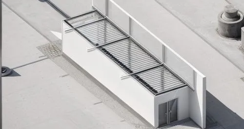 fire escape,flat roof,commercial air conditioning,commercial hvac,ventilation grid,block balcony,folding roof,commercial exhaust,cooling tower,roof structures,handrails,gutter pipe,roof plate,steel stairs,wheelchair accessible,garage door,roof panels,window frames,ventilation pipe,metal roof,Architecture,General,Nordic,Nordic Functionalism