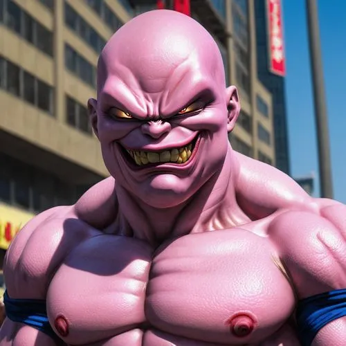 Majin Buu (Dragon Ball) as a Suicide Squad Member,mongul,majin,buu,krang,kinnikuman,kraang,sagat,freeza,mesmero,baki,nappa,ebz,heihachi,abobo,metamorpho,kilowog,bartl,akuma,bukom,haggar,Photography,Ge