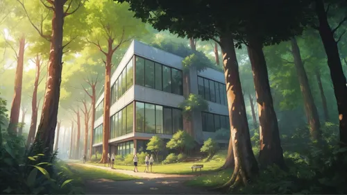 house in the forest,cube house,cubic house,forest workplace,modern house,cube background,modern architecture,modern office,eco hotel,eco-construction,modern building,green forest,frame house,biome,forest ground,forest,forest background,the forest,contemporary,school design