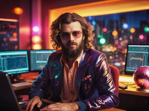 rayon,mcartor,fl studio man,man with a computer,ttd,plissken,cybertrader,cybersurfers,haeusl,music producer,dj,cybercriminals,itj,vangelis,zalman,cyberarts,mindvox,daedelus,man in pink,ilkka,Illustration,Realistic Fantasy,Realistic Fantasy 38