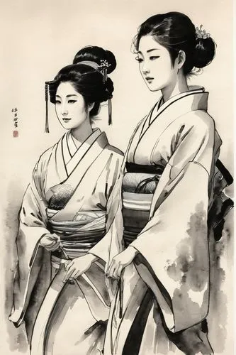 geishas,chuseok,ukiyoe,geiko,gisaeng,arhats,empresses,dongbuyeo,dongyi,maiko,seondeok,gudeok,hanseong,geisha,ryokans,kyudo,sungkyunkwan,dongyin,gojoseon,kangwon,Illustration,Paper based,Paper Based 30