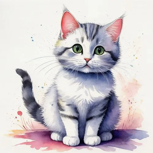 watercolor cat,cat vector,drawing cat,cat drawings,cartoon cat,cat portrait,calico cat,cat on a blue background,cute cat,pet portrait,turkish angora,colored pencil background,cat cartoon,calico,breed cat,cat image,watercolor background,watercolor paint,japanese bobtail,cat,Illustration,Paper based,Paper Based 15