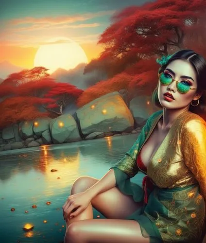 fantasy picture,fantasy art,world digital painting,fantasy portrait,inanna,inara,Illustration,Realistic Fantasy,Realistic Fantasy 25