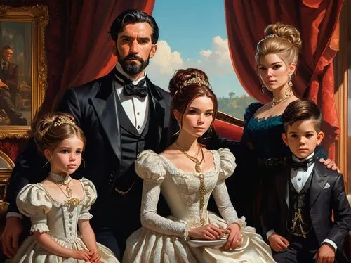 the victorian era,mulberry family,victorian style,napoleon iii style,the dawn family,rose family,poppy family,victorian,xix century,victorian fashion,oleaster family,melastome family,abraham lincoln,family hand,lincoln,hemp family,gothic portrait,oil painting on canvas,mahogany family,violet family,Conceptual Art,Oil color,Oil Color 04