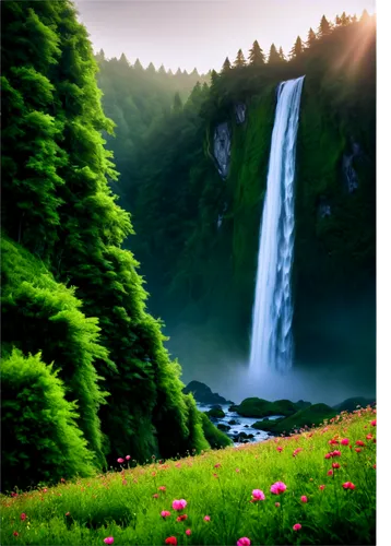 green waterfall,salt creek falls,multnomah falls,nature background,waterfalls,nature wallpaper,natural scenery,brown waterfall,waterfall,background view nature,water falls,beautiful landscape,nature landscape,water fall,the natural scenery,landscape background,beautiful nature,oregon,mckenzie river,landscapes beautiful,Illustration,Retro,Retro 11