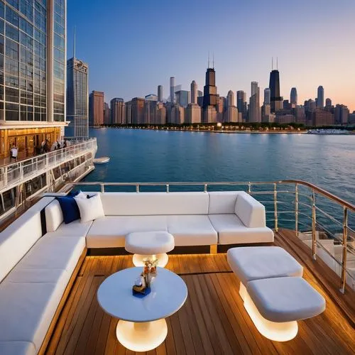 on a yacht,yacht exterior,penthouses,yachting,yacht,cruises,chicago skyline,superyacht,superyachts,yachts,chartering,easycruise,staterooms,cruiseliner,boat dock,ferrying,boat ride,chicagoan,houseboat,pontoon boat,Art,Artistic Painting,Artistic Painting 44