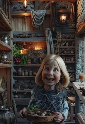 background,dwarf cookin,girl in the kitchen,girl with bread-and-butter,gnomes at table,dwarf sundheim,nordic christmas,christmas trailer,wood elf,elf,doll kitchen,dwarf,gingerbread girl,hobbit,gingerb