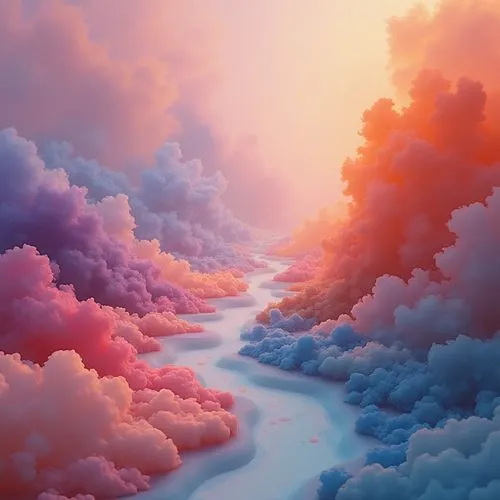 pastel wallpaper,cloudmont,cloudstreet,cloud mountains,clouds,vapor,clouds - sky,sea of clouds,paper clouds,rainbow clouds,cotton candy,dreamscape,cloudscape,cloudlike,sky,sky clouds,cloud play,cumulus,cloud mountain,virtual landscape,Photography,General,Realistic