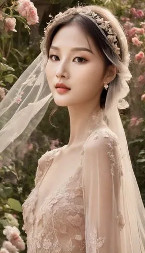 裸體寫真,a young woman dressed in a white wedding gown,bridal dress,bridal,the bride,bridal gown,bride groom,bride