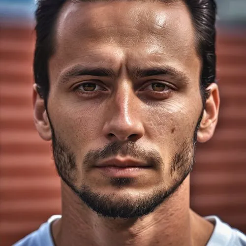 a men,a man with a beard stares at the camera,gilardino,ibrahimovich,haakan,mesut,manojlovic,aykut,Photography,General,Realistic