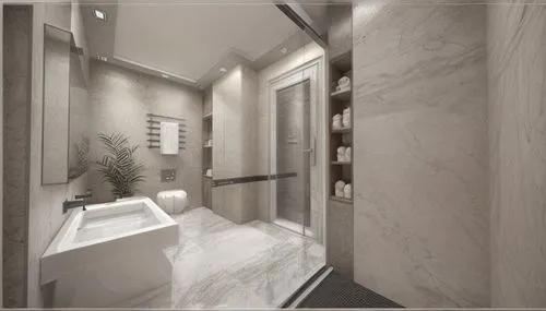 luxury bathroom,modern minimalist bathroom,3d rendering,search interior solutions,shower base,bathroom,hallway space,shower door,shower bar,core renovation,interior modern design,shower panel,room divider,render,walk-in closet,bathroom cabinet,washroom,3d rendered,laundry room,wall plaster,Interior Design,Bathroom,Modern,German Modern Classic