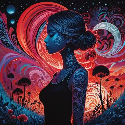 andromeda,cosmic flower,space art,nebula,aquarius,delirium,virgo,boho art,melancholia,colorful spiral,ayahuasca,astral traveler,neon body painting,dmt,fantasia,psychedelic,zodiac sign gemini,swirled,nebula 3,samsara,Conceptual Art,Fantasy,Fantasy 15