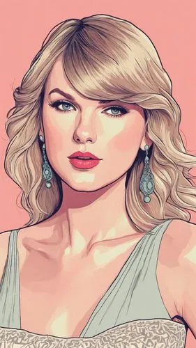 swiftlet,swifty,fashion vector,pop art background,taytay,vector art,Illustration,Black and White,Black and White 12