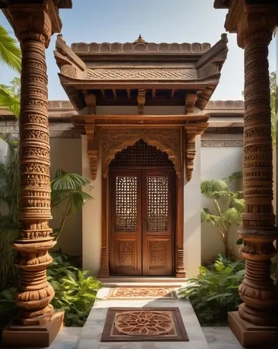 asian architecture,garden door,amanresorts,peranakan,darwaza,haveli,darwazeh,wood gate,wooden door,front door,persian architecture,anantara,doorways,house entrance,iron door,doorway,qutub,front gate,peranakans,water palace,Illustration,Realistic Fantasy,Realistic Fantasy 24