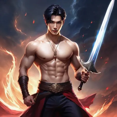 kazuya,seregil,revan,naomasa,xuanwei,siam fighter,Illustration,Realistic Fantasy,Realistic Fantasy 01