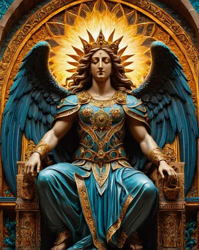 the archangel,archangel,sun god,goddess of justice,uriel,christ star,baroque angel,angelology,nataraja,benediction of god the father,the prophet mary,garuda,justitia,the statue of the angel,athena,deity,sacred art,priestess,emperor,angel statue,Photography,General,Fantasy