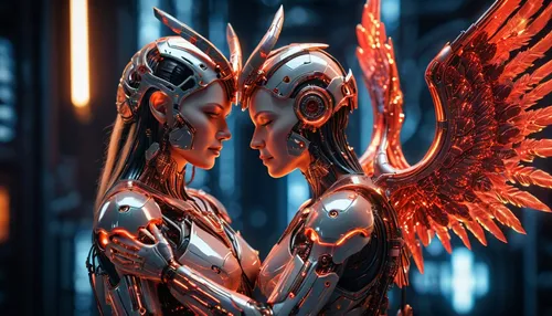 background,symetra,garuda,valerian,scifi,forbidden love,darth talon,neottia nidus-avis,angel and devil,sci fi,cybernetics,biomechanical,angels of the apocalypse,alien warrior,connection,sci - fi,sci-f