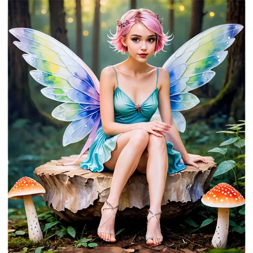 faerie,little girl fairy,faery,fairy,fairy forest,fae,fairie,garden fairy,pixie,vintage fairies,fairy queen,fairies,marasmius,clitocybe,rosa 'the fairy,rosa ' the fairy,agaric,tinkerbell,conocybe,hygrocybe,Illustration,Paper based,Paper Based 25